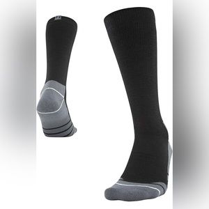 Under Armour UA Hitch Rugged Cushioned Boot Socks Black / Pitch Grey Size Large